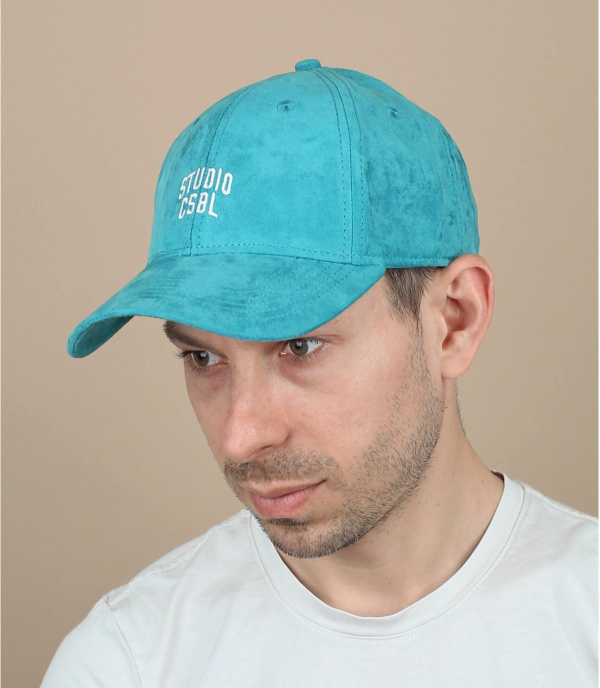 tappo blu curva Cayler Jab Curved Cap sea foam